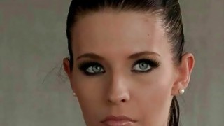 Beautiful young lady gives blowjob and gets anal f