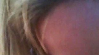 Amateur chick sucks his cock