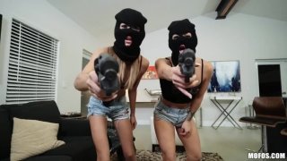 Prank whores sexy robbery