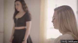 Teens bff trick stepbro into fucking her