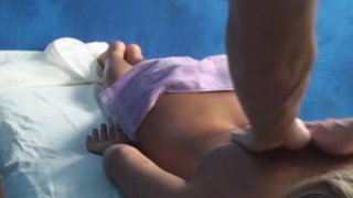 Ally seduced and fucked by her massage therapist on era