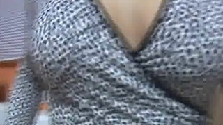 Pretty Brunette Gives Out Titty Fucking In Public Store