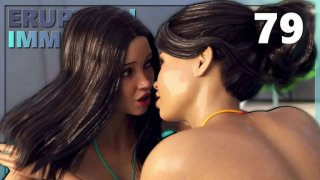 Busty teens in pool - wet hot babes having fun - eruption imminent 79