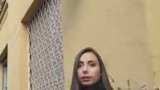 Tall leggy amateur sucks for cash