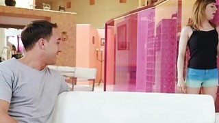 Petite Ariel Skye fucks n swallow the secret cum