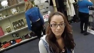 Coed in glasses drilled to earn money