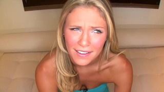 A blonde and a brunette