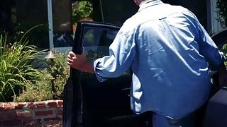 Demi Lopez gave step dad a hot dads day blowjob