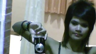 Thai girlfriend doing selfies