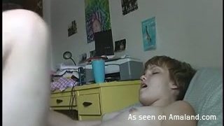 Horny lesbians fuck each other with tongue