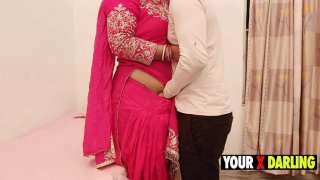 Punjabi stepmom fucks stepson standing in winter - hardcore desi sex