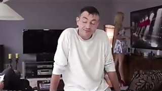 Step dad wants to fuck angel while her boyfriend is sleeiseuo