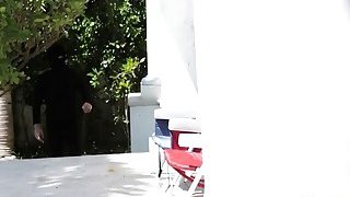 Dark haired teens get by creep big dong