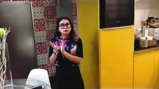 Lustful realtor wanted to sell the apartment and fuckmprboy