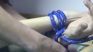 Old experienced slutty bitch Tawny Ocean teaches her unsed babe good fuck