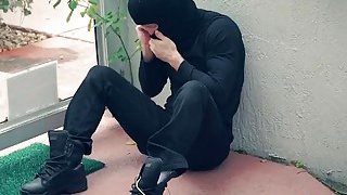 Teen Mekeena to bang burglar long cock