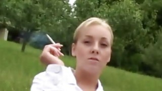 Tereza fucked in the park