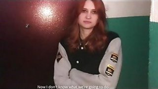 Redhead girl sucked in the stairwell while parents were at homewtwpa