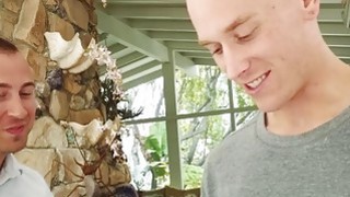 Fucking Lily Jordan from behind while sucking a cock