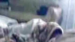 Sleepy Arab girlfriend wakes up and prepares for sex with boyfriend