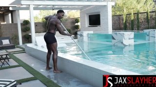 Curvy blonde danii banks gets wild interracial anal with massive bbc