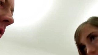 Adorable young brunette got wild while riding a dick