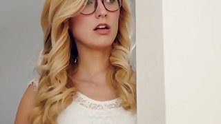 Teen Lesbians Jewels and Alexa Scissoring On Couch