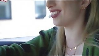 Mydirtyhobby - hanna secret getting teased while in a drive thru naked big tits milf blowjob