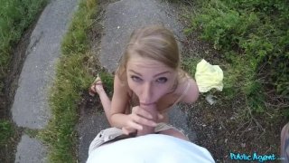 Russian goldilocks creampied outdoors