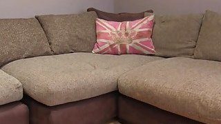 After interview busty babe fucked