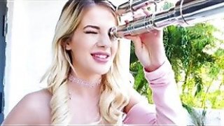 Hot blonde strips down in front of her friend s stepbrother2heys